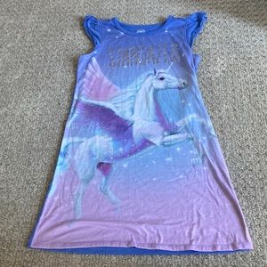 Stargazer night gown Wonder Nation girls size large (10-12) blue and purple